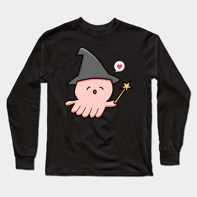 Octopus witch Long Sleeve T-Shirt by BarnawiMT